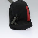PRADA Sports Waist Bag Nylon Black Gray Silver Auth ar13262-5