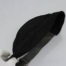 PRADA Sports Waist Bag Nylon Black Gray Silver Auth ar13262-6