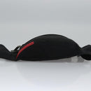 PRADA Sports Waist Bag Nylon Black Gray Silver Auth ar13262-9