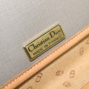 Christian Dior Trotter Canvas Clutch Bag Coated Canvas Brown gold Auth ar13268-17