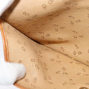 Christian Dior Trotter Canvas Clutch Bag Coated Canvas Brown gold Auth ar13268-19