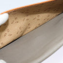 Christian Dior Trotter Canvas Clutch Bag Coated Canvas Brown gold Auth ar13268-12
