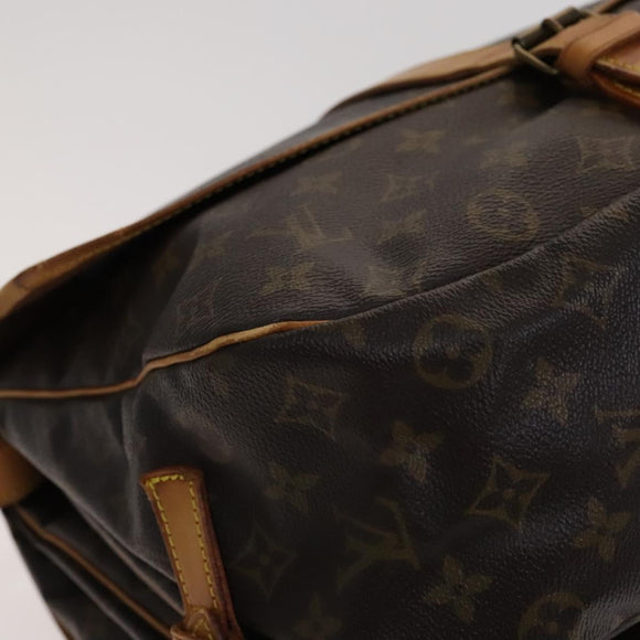 LOUIS VUITTON Monogram Saumur 35 Shoulder Bag M42254 LV Auth ar13275