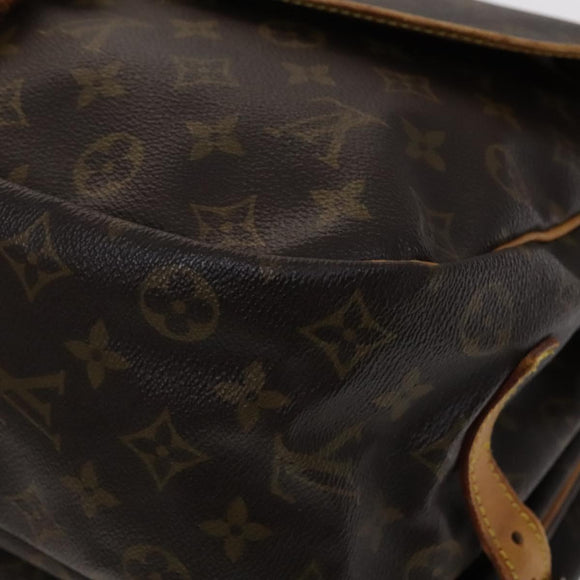 LOUIS VUITTON Monogram Saumur 35 Shoulder Bag M42254 LV Auth ar13275