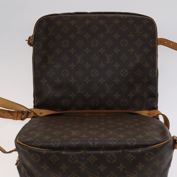 LOUIS VUITTON Monogram Saumur 35 Shoulder Bag M42254 LV Auth ar13275