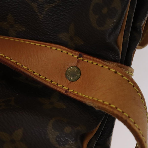 LOUIS VUITTON Monogram Saumur 35 Shoulder Bag M42254 LV Auth ar13275