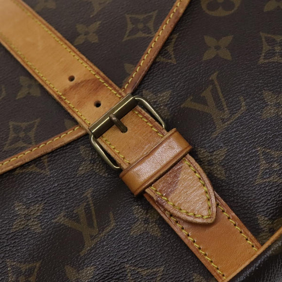 LOUIS VUITTON Monogram Saumur 35 Shoulder Bag M42254 LV Auth ar13275