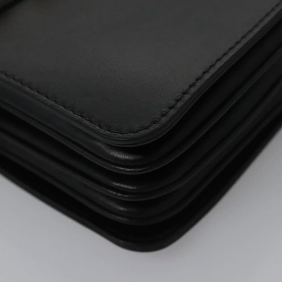 LOUIS VUITTON Rendezvous Shoulder Bag Leather Black M57743 LV Auth ar13279A