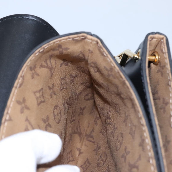 LOUIS VUITTON Rendezvous Shoulder Bag Leather Black M57743 LV Auth ar13279A