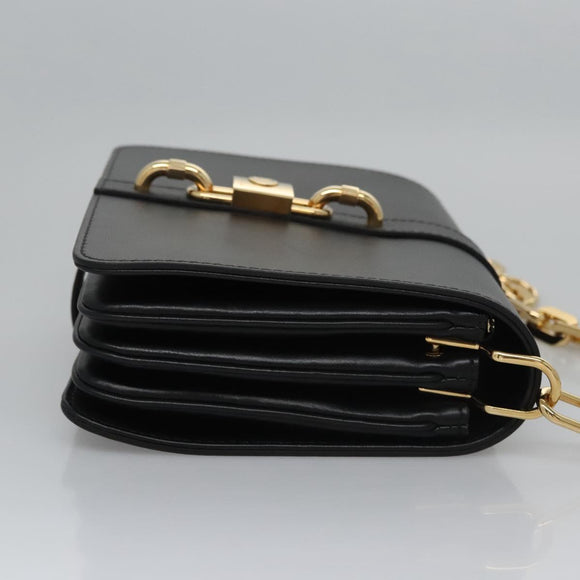 LOUIS VUITTON Rendezvous Shoulder Bag Leather Black M57743 LV Auth ar13279A