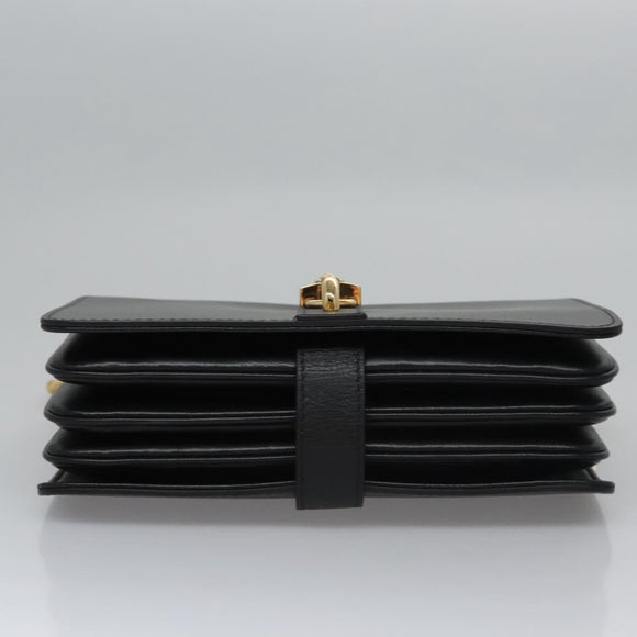LOUIS VUITTON Rendezvous Shoulder Bag Leather Black M57743 LV Auth ar13279SAM