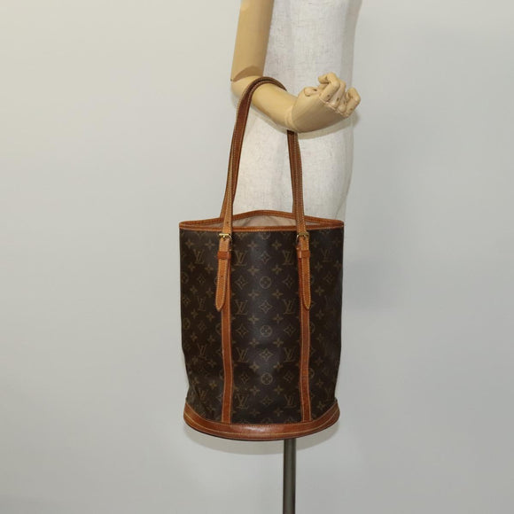 LOUIS VUITTON Monogram Bucket GM Shoulder Bag M42236 LV Auth ar13284