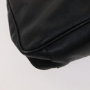 GUCCI Bamboo Hand Bag Leather 2way Black Gold Auth ar13291-14