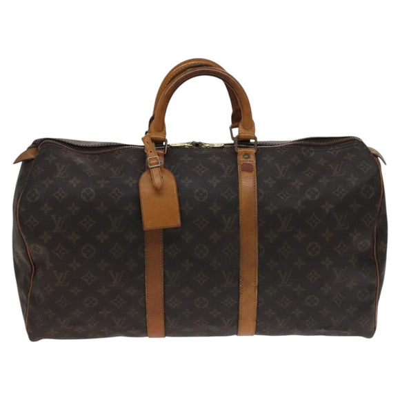 LOUIS VUITTON Monogram Keepall 50 Boston Bag M41426 LV Auth ar13304
