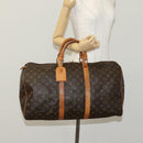 LOUIS VUITTON Monogram Keepall 50 Boston Bag M41426 LV Auth ar13304-22