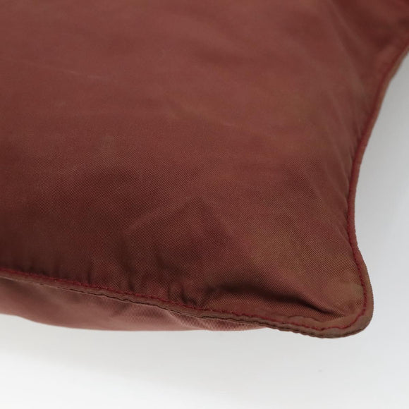 PRADA Shoulder Bag Nylon Wine Red Auth ar13308