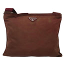 PRADA Shoulder Bag Nylon Wine Red Auth ar13308-13