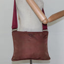 PRADA Shoulder Bag Nylon Wine Red Auth ar13308-22