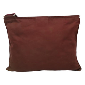 PRADA Shoulder Bag Nylon Wine Red Auth ar13308 - 0