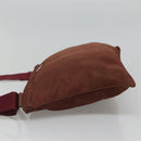 PRADA Shoulder Bag Nylon Wine Red Auth ar13308-4