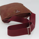 PRADA Shoulder Bag Nylon Wine Red Auth ar13308-7