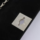 CELINE Chain Shoulder Bag Enamel Black Silver Auth ar13323-19