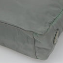 PRADA Tote Bag Nylon Gray Silver Auth ar13324-15