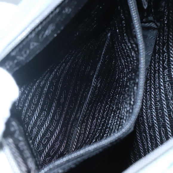 PRADA Tote Bag Nylon Gray Silver Auth ar13324