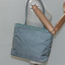 PRADA Tote Bag Nylon Gray Silver Auth ar13324-23