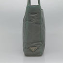 PRADA Tote Bag Nylon Gray Silver Auth ar13324-3