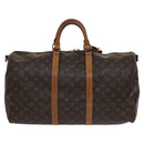 LOUIS VUITTON Monogram Keepall Bandouliere 50 Boston Bag M41416 LV Auth ar13326-2