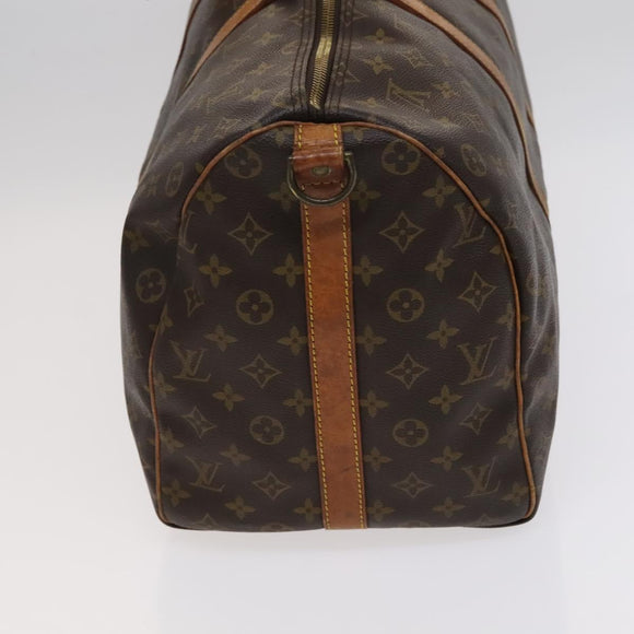 LOUIS VUITTON Monogram Keepall Bandouliere 50 Boston Bag M41416 LV Auth ar13326
