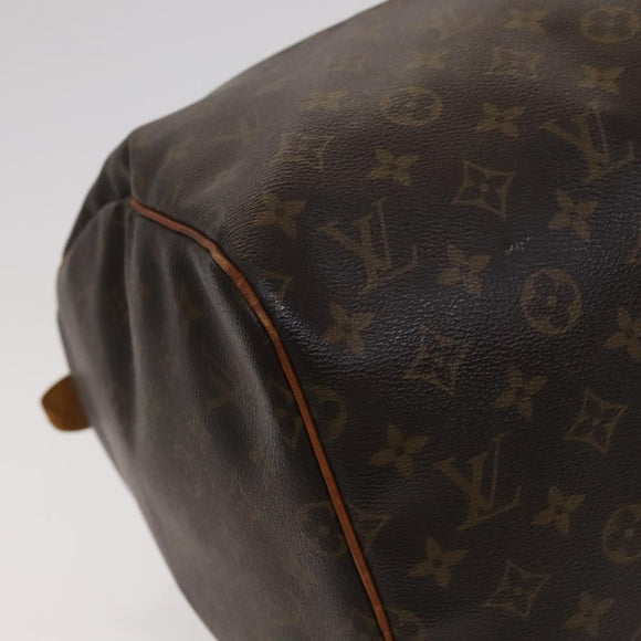 LOUIS VUITTON Monogram Keepall 55 Boston Bag M41424 LV Auth ar13328