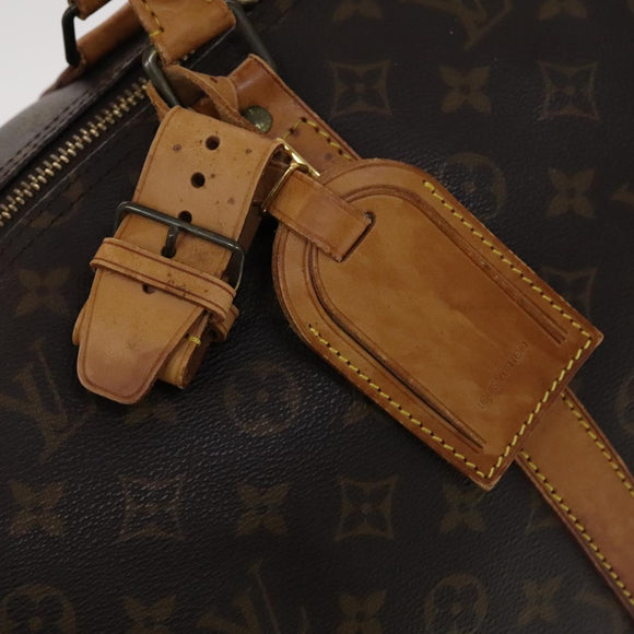 LOUIS VUITTON Monogram Keepall 55 Boston Bag M41424 LV Auth ar13328