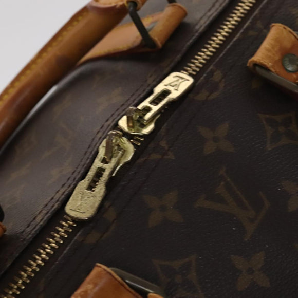 LOUIS VUITTON Monogram Keepall 55 Boston Bag M41424 LV Auth ar13328