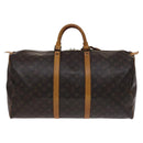 LOUIS VUITTON Monogram Keepall 55 Boston Bag M41424 LV Auth ar13328-2