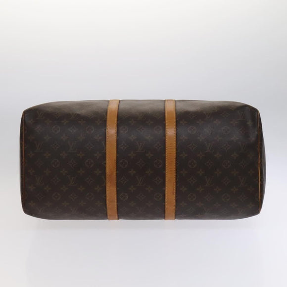 LOUIS VUITTON Monogram Keepall 55 Boston Bag M41424 LV Auth ar13328