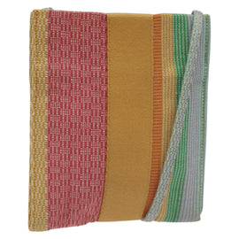 HERMES NY Madison store only Pochette Bag Canvas Multicolor Auth ar13335