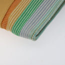 HERMES NY Madison store only Pochette Bag Canvas Multicolor Auth ar13335-9