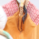 HERMES NY Madison store only Pochette Bag Canvas Multicolor Auth ar13335-12