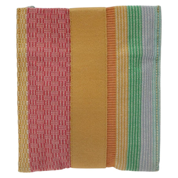 HERMES NY Madison store only Pochette Bag Canvas Multicolor Auth ar13335