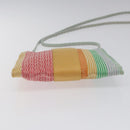 HERMES NY Madison store only Pochette Bag Canvas Multicolor Auth ar13335-5