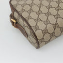 GUCCI GG Supreme Web Sherry Line Bag PVC Beige Gold 56 02 087 Auth ar13365-17