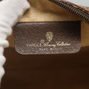 GUCCI GG Supreme Web Sherry Line Bag PVC Beige Gold 56 02 087 Auth ar13365-19