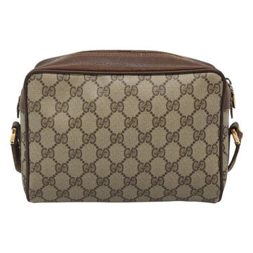 GUCCI GG Supreme Web Sherry Line Bag PVC Beige Gold 56 02 087 Auth ar13365 - 0
