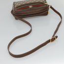 GUCCI GG Supreme Web Sherry Line Bag PVC Beige Gold 56 02 087 Auth ar13365-7
