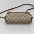 GUCCI GG Supreme Web Sherry Line Bag PVC Beige Gold 56 02 087 Auth ar13365-5