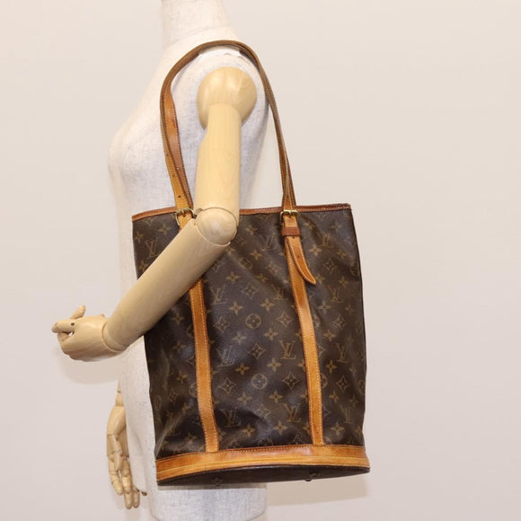 LOUIS VUITTON Monogram Bucket GM Shoulder Bag M42236 LV Auth ar13370