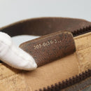 GUCCI GG Supreme Web Sherry Line Hand Bag PVC Beige Gold Auth ar13384-12