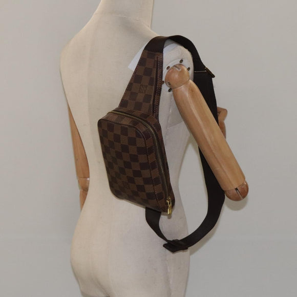 LOUIS VUITTON Damier Ebene Geronimos Shoulder Bag N51994 LV Auth ar13388